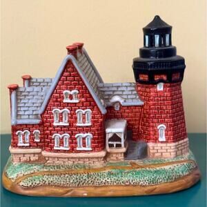 Vintage Geo Z. Lefton 1997 Block Island Lighthouse Collectable
